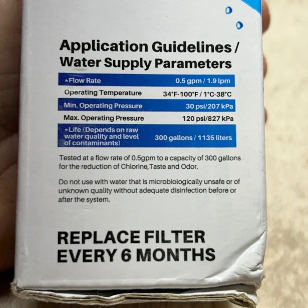 ICEPURE RWF3600A Refrigerator Water Filter 4 Pack Replaces GE RPWF NSF Certified